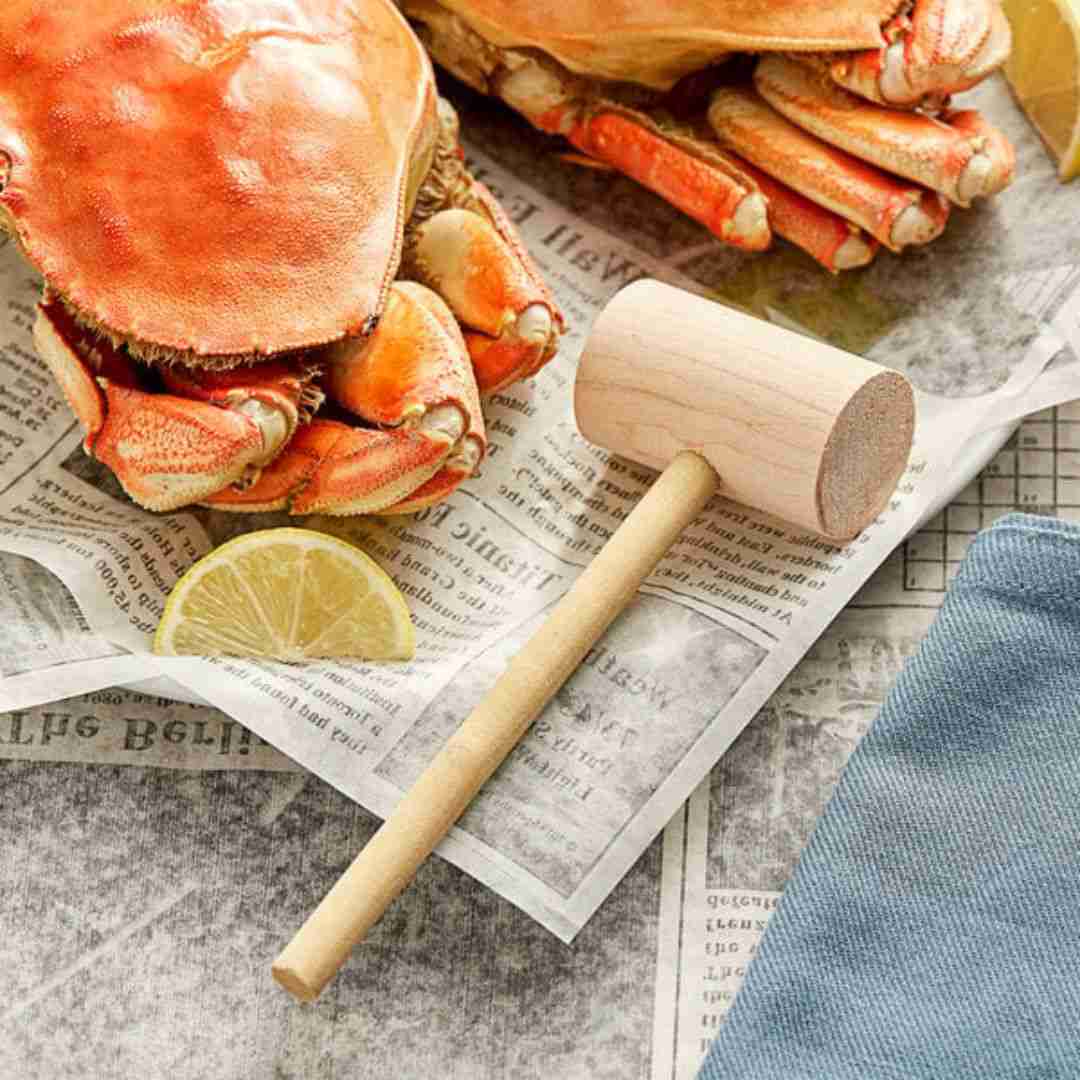 BRAND, CATEGORY, MAINE LOBSTER NOW, 8in Wooden Stone Crab Mallet