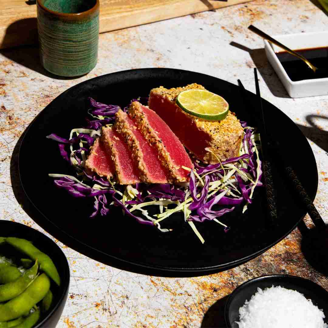 Frozen Wild-Caught Yellowfin Ahi Tuna – 10 oz