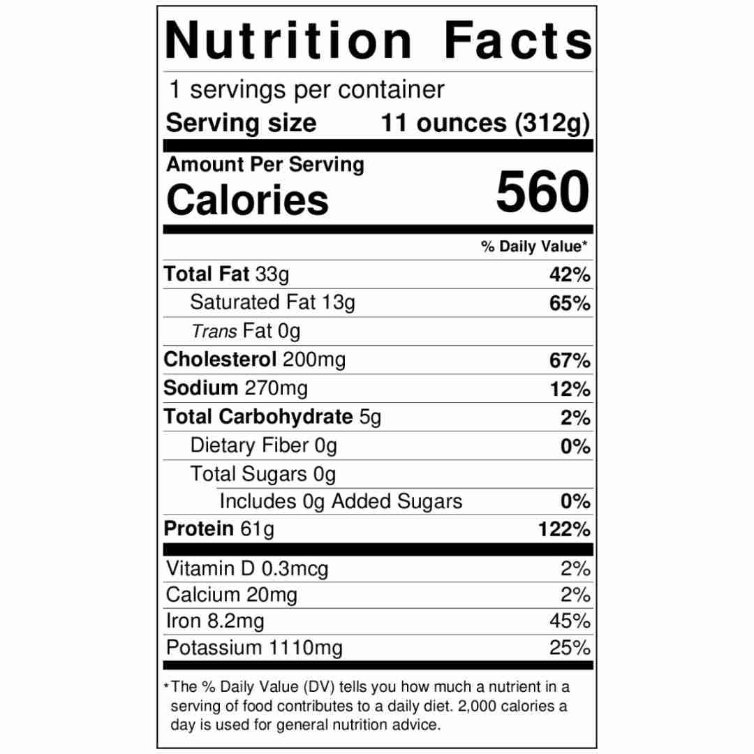 Kinnealey Meats® USDA Prime Black Angus Boneless Ribeye – 11 oz