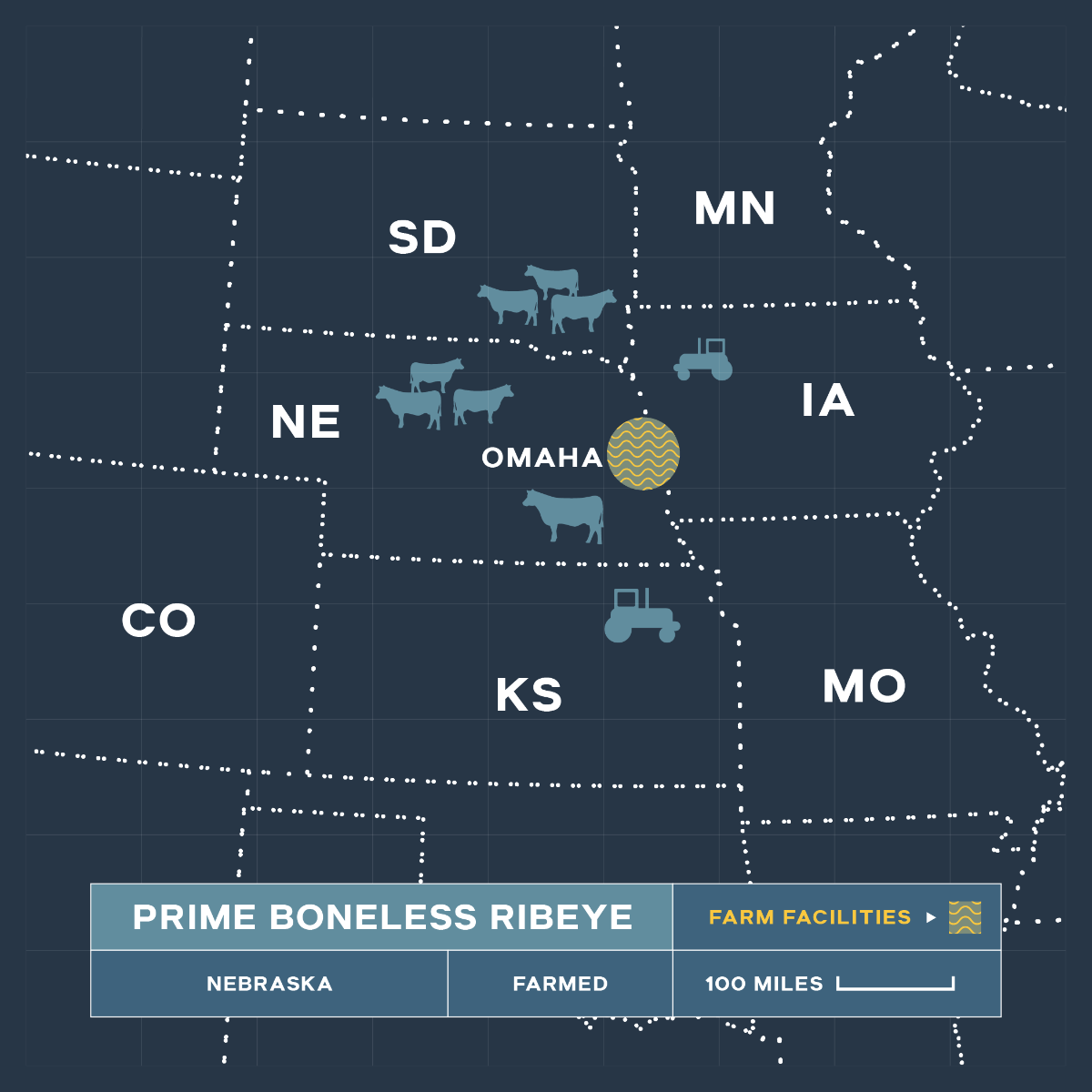 Kinnealey Meats® USDA Prime Black Angus Boneless Ribeye – 11 oz