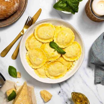 BRAND, CATEGORY, GOURMET, MAINE LOBSTER NOW, Lillys Lobster Ravioli - 1.5 lbs (16 Pieces)