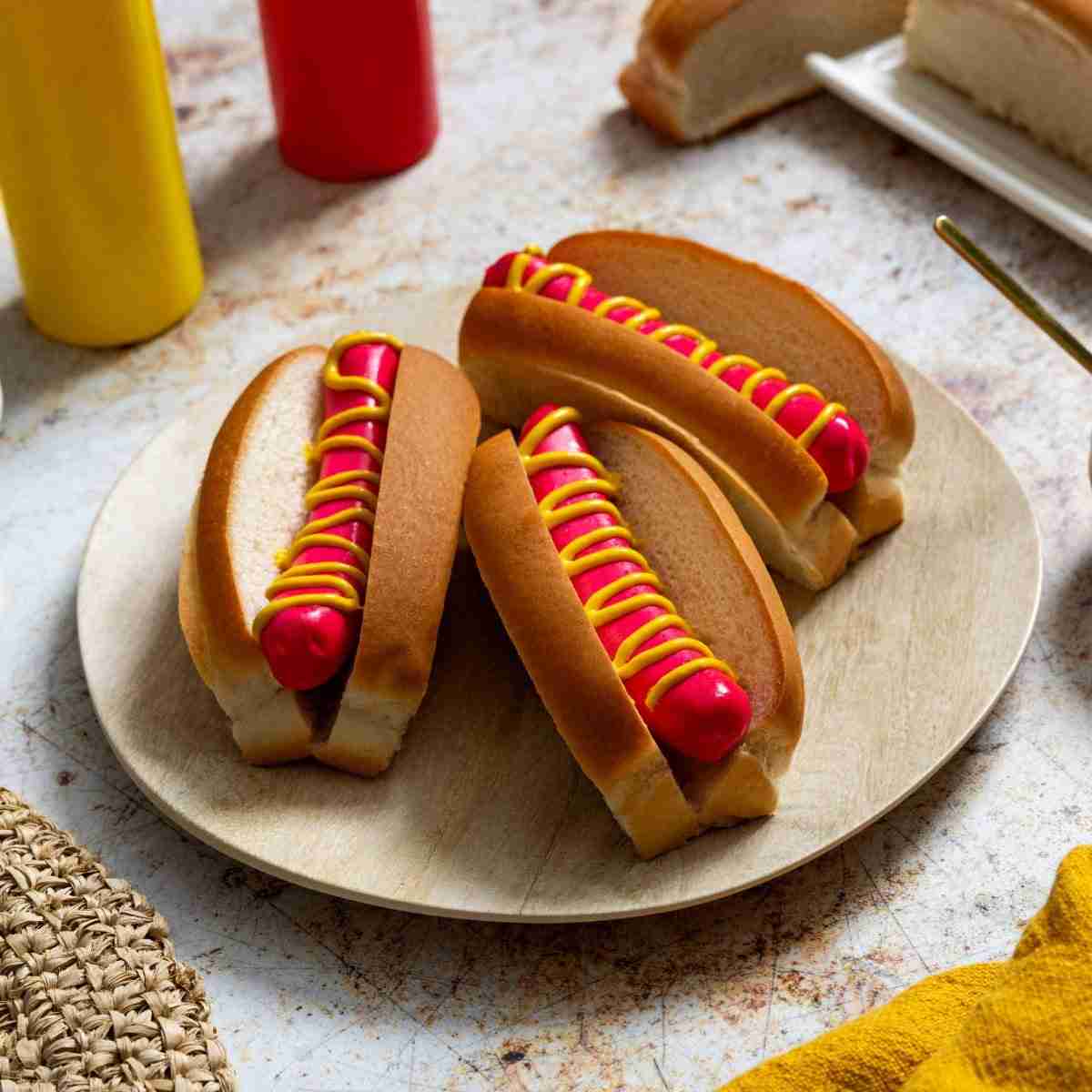 Red Hot Dogs – Jordan’s Natural Casing Red Frankfurters – 3 lb