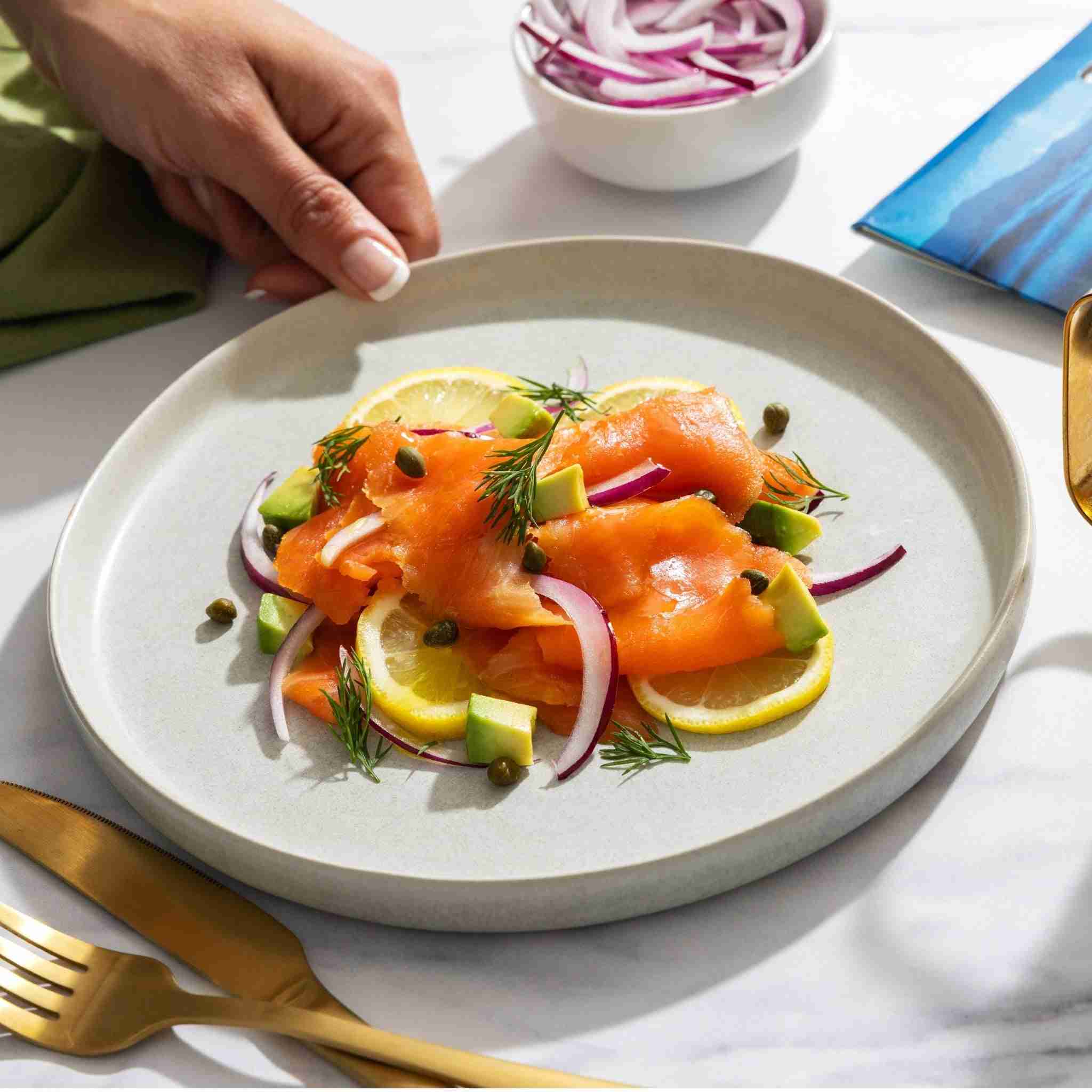 Regal New Zealand King Salmon – Beech Wood Smoked Salmon Slices – 3.5 oz