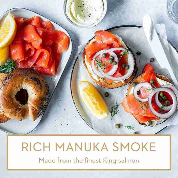 Regal New Zealand King Salmon – Manuka Wood Smoked Salmon Slices – 3.5 oz
